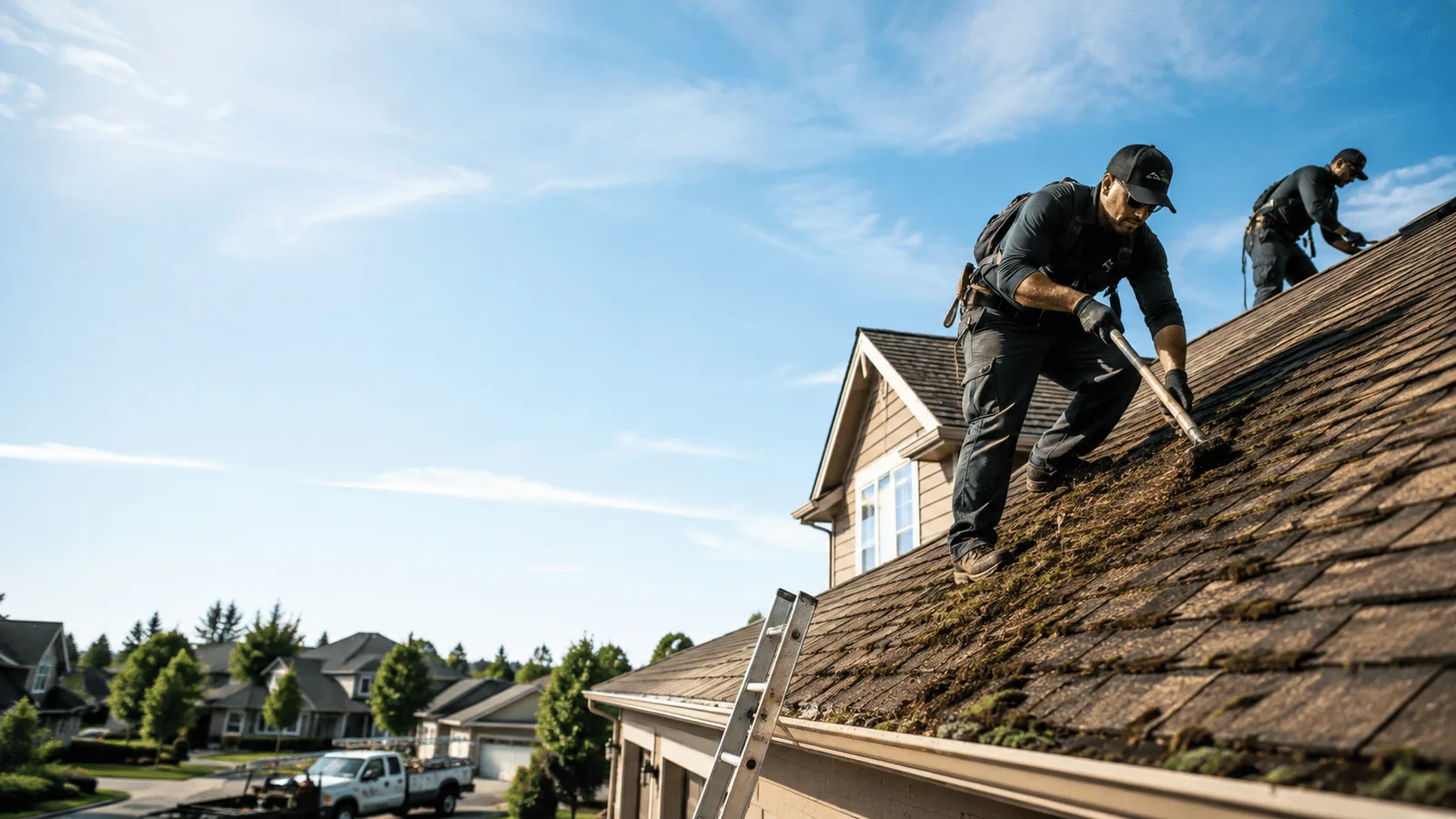 Roof Moss Removal in Maple Springs, NY near me